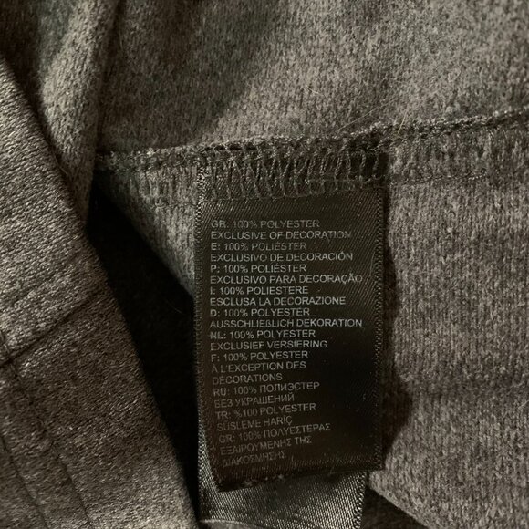 The North Face Men's Large Gray Black 1/4 Zip Pullover Long Sleeve Shirt EUC - Picture 4 of 12
